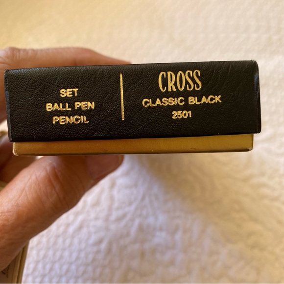 Vintage Classic Cross black/gold pen and pencil set. Unisex - Picture 3 of 5